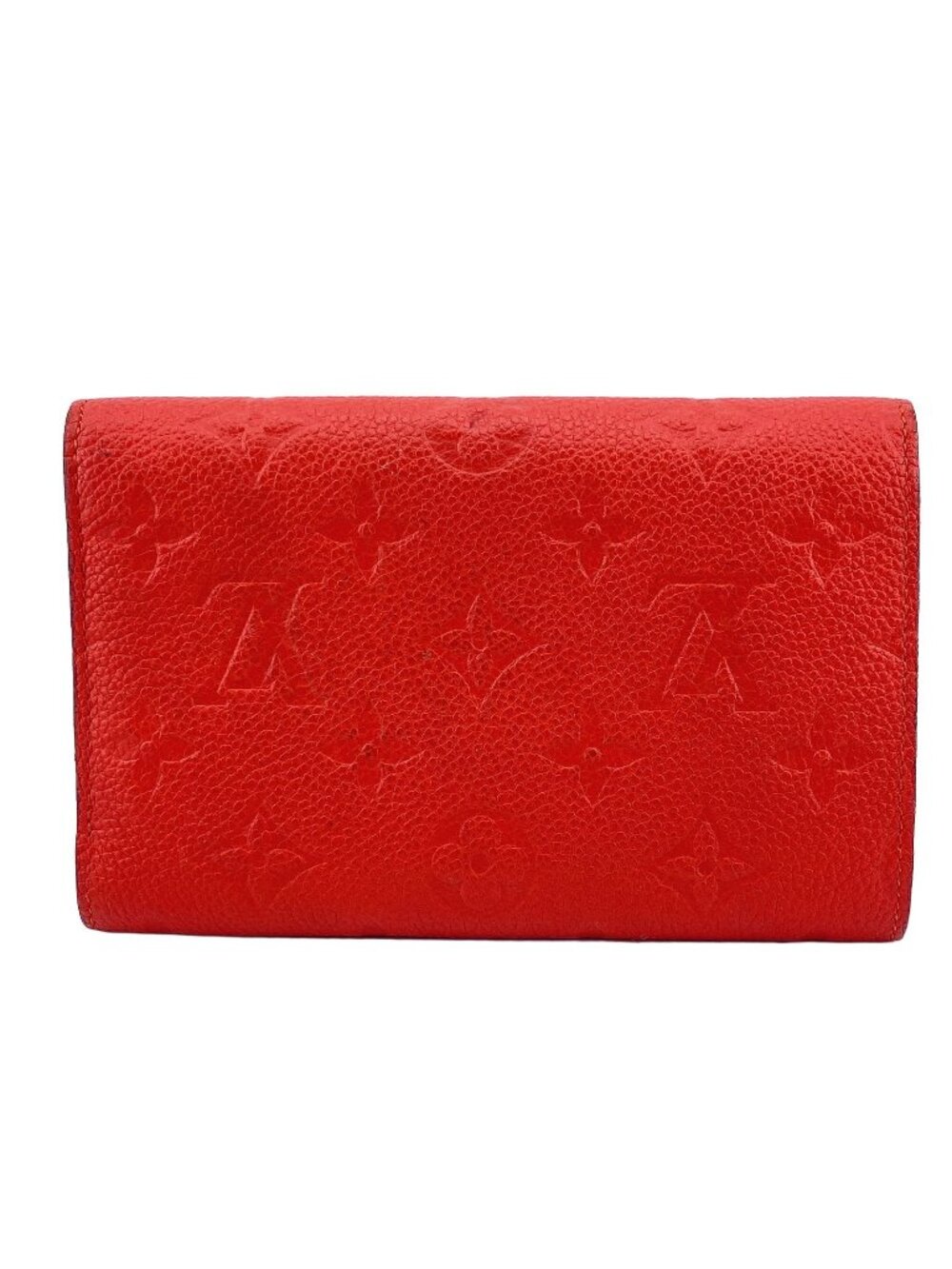 Louis Vuitton Portefeuille Curieuse Monogram Empreinte Red Trifold Wallet